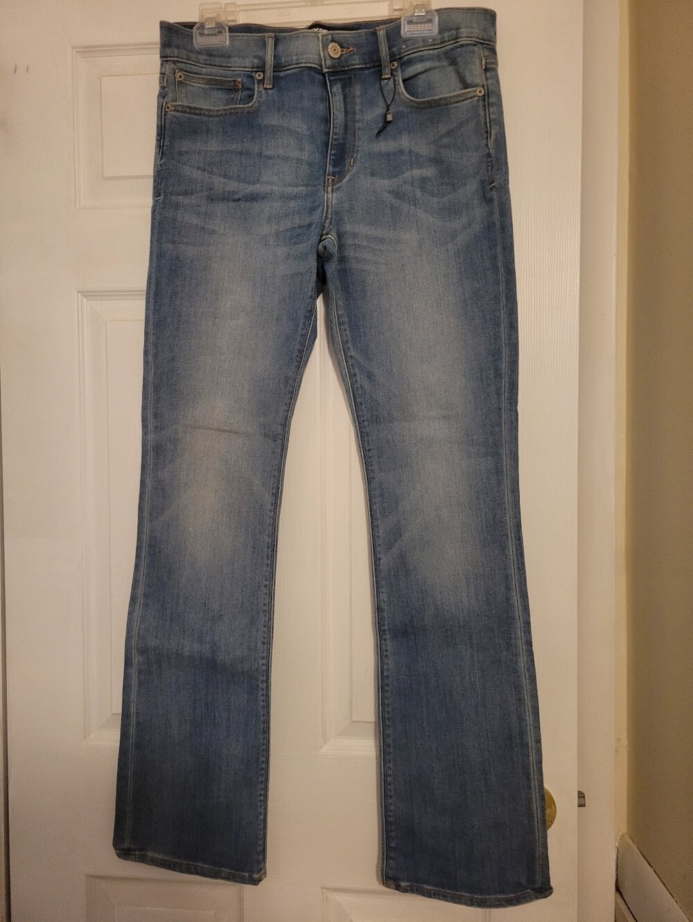 Women's Express Light Blue Barely Boot Jeans